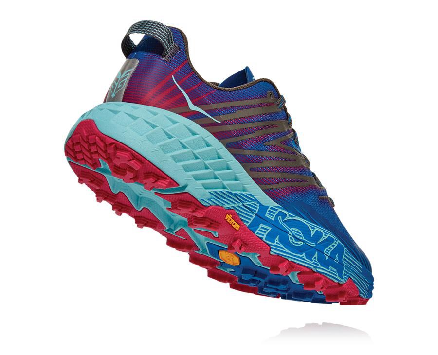 Hoka One One Spor Ayakkabı Kadın Mavi - Speedgoat 4 - RG6725801